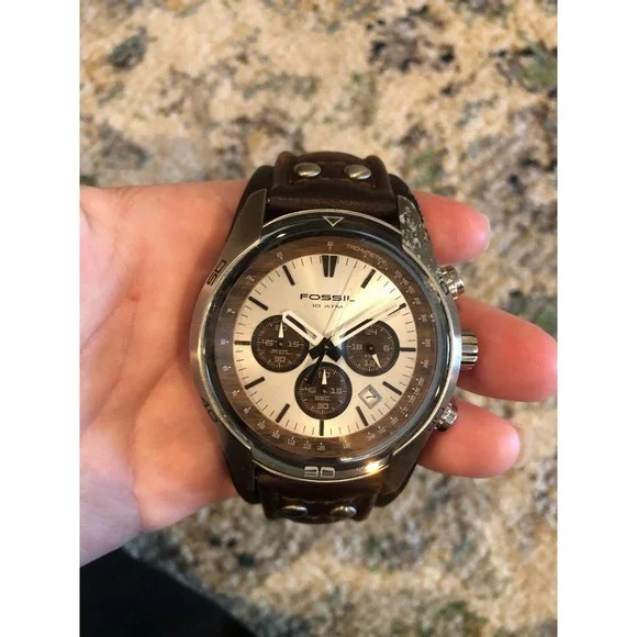 Fossil Accessories Fossil Chronograph Mens Brown Leather Watch Poshmark